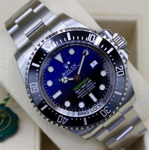 blue face rolex deepsea thickness|Rolex deepsea price new.